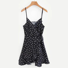 Load image into Gallery viewer, vetement femme 2019 Women vestido sexy summer dress female Boho Casual Sleeveless Ruffle Hem Wrap Cami Dress clothes elbise