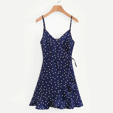 Load image into Gallery viewer, vetement femme 2019 Women vestido sexy summer dress female Boho Casual Sleeveless Ruffle Hem Wrap Cami Dress clothes elbise