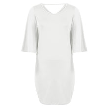 Load image into Gallery viewer, Fashion Women Plus Size 3XL Cape Dress Draped Cloak Solid Bodycon Party Pencil Summer Dresses Midi 2019 New Vestidos Elbise