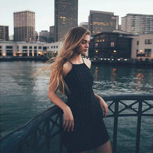 Load image into Gallery viewer, Strap Plaid Vintage A-Line Mini Dresses Women Summer Casual Sleeveless Breathable Cotton Sexy Party Dress Fashion New Vestidos