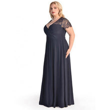 Load image into Gallery viewer, 2019 Big sizes Party Dress Ladies long Dress Elegant Fashion Summer Evening Dinner Floor length Dresses women 3XL 4XL 5XL 6XL
