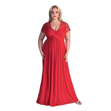 Load image into Gallery viewer, 2019 Big sizes Party Dress Ladies long Dress Elegant Fashion Summer Evening Dinner Floor length Dresses women 3XL 4XL 5XL 6XL