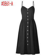 Load image into Gallery viewer, Sexy Summer Dress Women Sleeveless Pocket Bohemian Dress 2019  Hot Beach Holiday Print Floral Vestidos