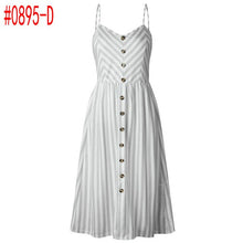 Load image into Gallery viewer, Sexy Summer Dress Women Sleeveless Pocket Bohemian Dress 2019  Hot Beach Holiday Print Floral Vestidos
