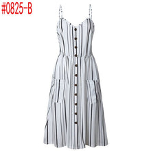 Load image into Gallery viewer, Summer Sexy Women Dress Ladies Print Floral Long Boho Bohemian Beach Summer Sleeveless Pocket Dress Vestido