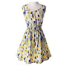 Load image into Gallery viewer, Vogue Print Tank Summer Dresses Women Casual Sexy Sleeveless Chiffon Slim Dress Female Bohemian Plus Size Beach Dress For Ladies