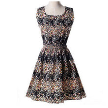 Load image into Gallery viewer, Vogue Print Tank Summer Dresses Women Casual Sexy Sleeveless Chiffon Slim Dress Female Bohemian Plus Size Beach Dress For Ladies