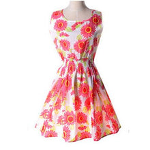 Load image into Gallery viewer, Vogue Print Tank Summer Dresses Women Casual Sexy Sleeveless Chiffon Slim Dress Female Bohemian Plus Size Beach Dress For Ladies