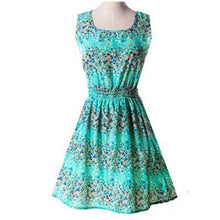 Load image into Gallery viewer, Vogue Print Tank Summer Dresses Women Casual Sexy Sleeveless Chiffon Slim Dress Female Bohemian Plus Size Beach Dress For Ladies