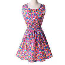 Load image into Gallery viewer, Vogue Print Tank Summer Dresses Women Casual Sexy Sleeveless Chiffon Slim Dress Female Bohemian Plus Size Beach Dress For Ladies