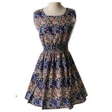Load image into Gallery viewer, Vogue Print Tank Summer Dresses Women Casual Sexy Sleeveless Chiffon Slim Dress Female Bohemian Plus Size Beach Dress For Ladies