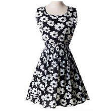 Load image into Gallery viewer, Vogue Print Tank Summer Dresses Women Casual Sexy Sleeveless Chiffon Slim Dress Female Bohemian Plus Size Beach Dress For Ladies