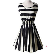 Load image into Gallery viewer, Vogue Print Tank Summer Dresses Women Casual Sexy Sleeveless Chiffon Slim Dress Female Bohemian Plus Size Beach Dress For Ladies