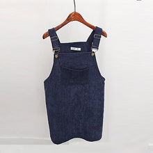 Load image into Gallery viewer, Solid Straight Mini Dresses Women Summer Casual Loose Spaghetti Strap Dress Female Fashion Pockets Metal Buckle Dress Wild New